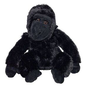 Aurora World Black Gorilla Zoo Jungle Primate Ape Plush Stuffed Animal 9"